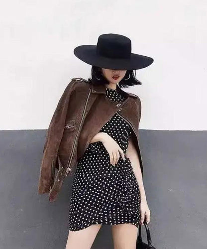 Woolen Brim Jazz Large Versatile Black Hat French