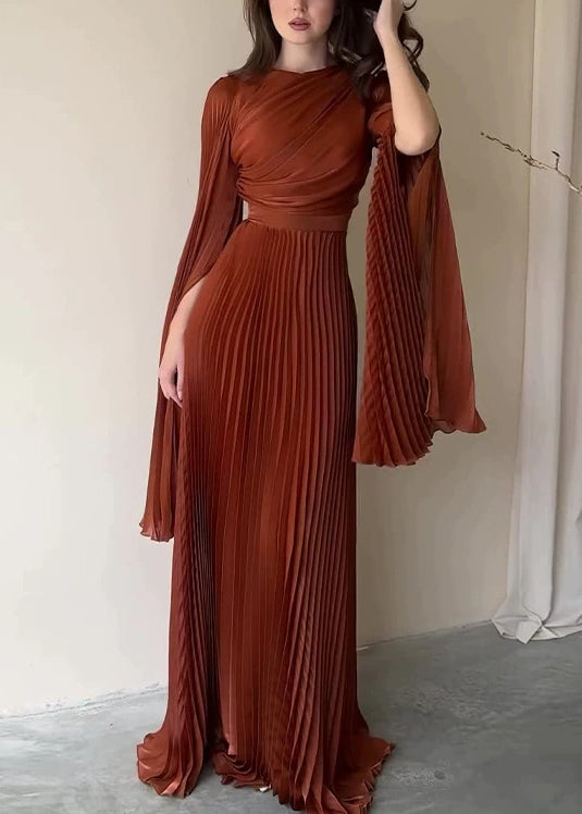 Leichtes Partykleid aus französischer Baumwolle mit faltiger Taille, blau, hoher Frühling