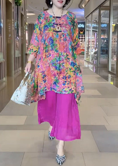 Französisches Rundhals-Druck-Baumwoll-2-teiliges Armband-Ärmel VV059