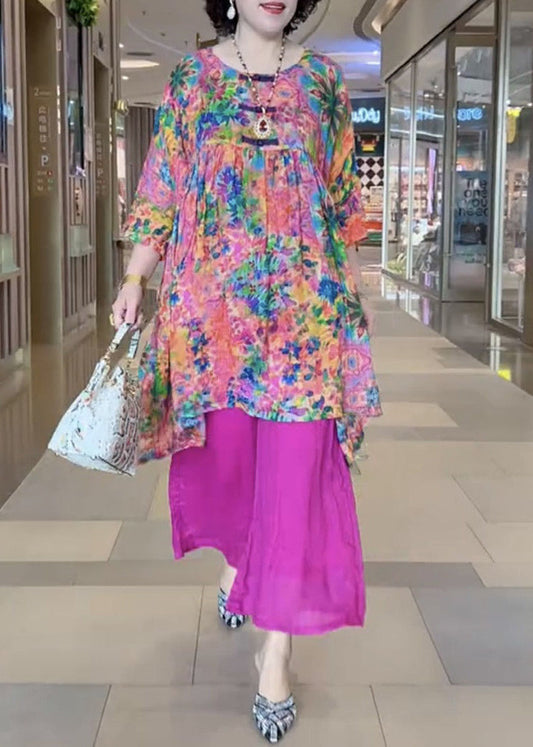 Französisches Rundhals-Druck-Baumwoll-2-teiliges Armband-Ärmel VV059