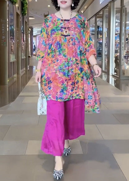 Französisches Rundhals-Druck-Baumwoll-2-teiliges Armband-Ärmel VV059