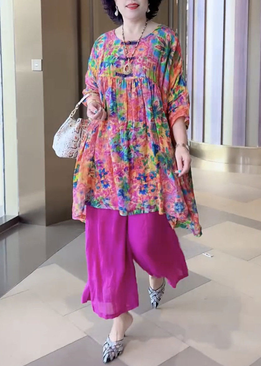 Französisches Rundhals-Druck-Baumwoll-2-teiliges Armband-Ärmel VV059