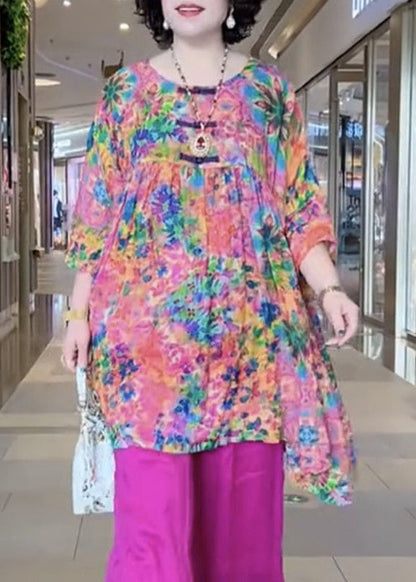 Französisches Rundhals-Druck-Baumwoll-2-teiliges Armband-Ärmel VV059