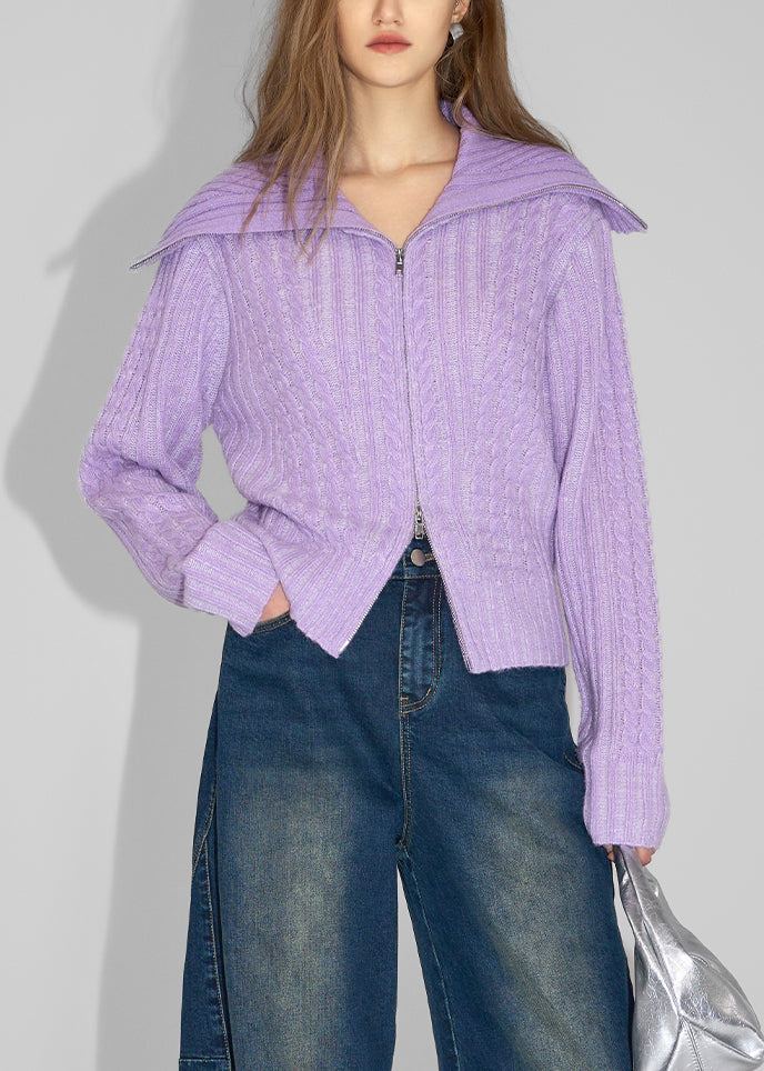 Manteau ample en laine patchwork à fermeture éclair French Rose, printemps TQ023