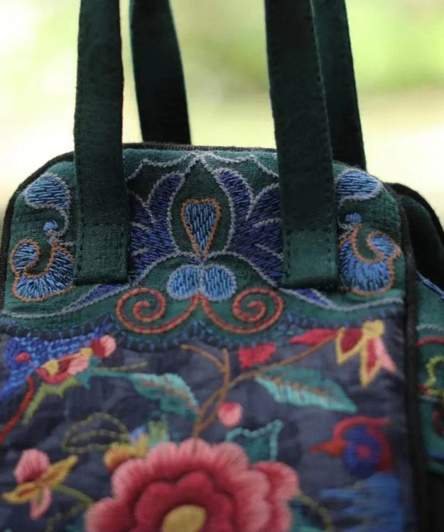 Handmade Original Embroidered Cotton Tote Handbag HJ1038