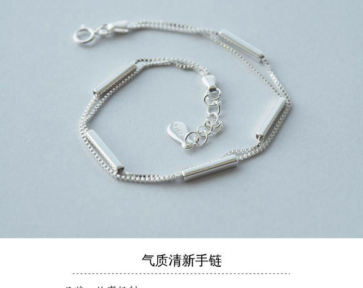 Bracelet Bar Silver 925 Sterling Segment