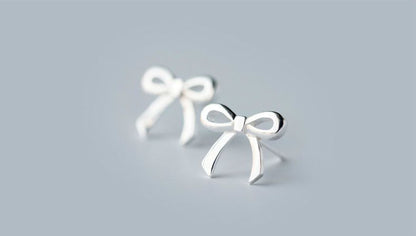925 Silver Sterling Earring Bow