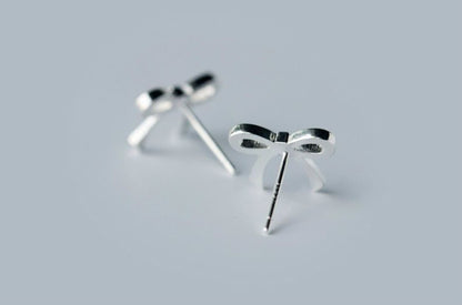 925 Silver Sterling Earring Bow