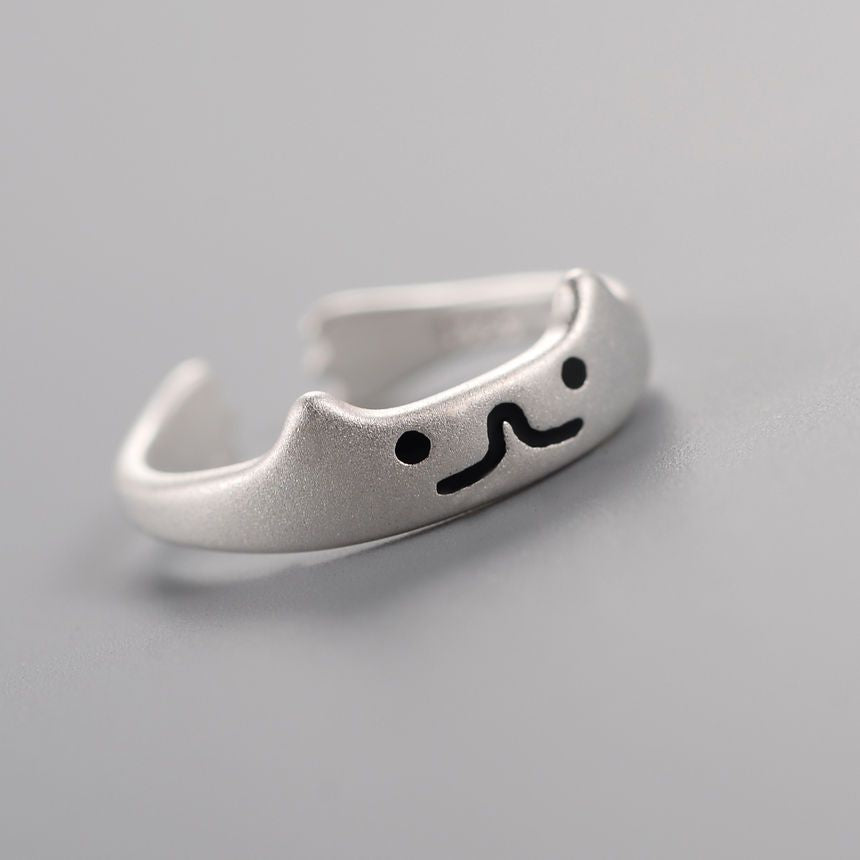 Open Silver Cat Ring Sterling 925