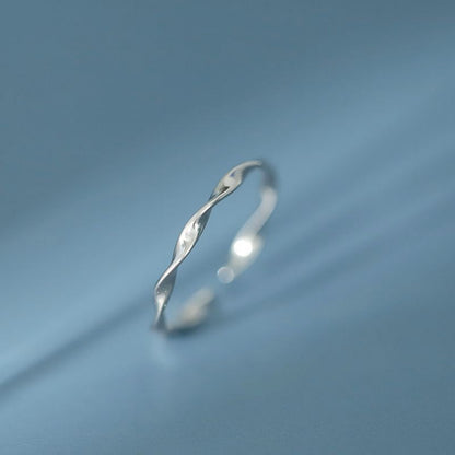 Silver Twisted Ring Sterling