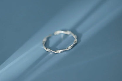 Silver Twisted Ring Sterling