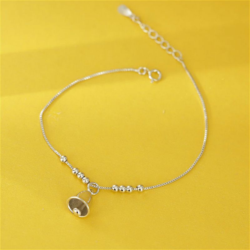 Sterling Bracelet Bell Silver