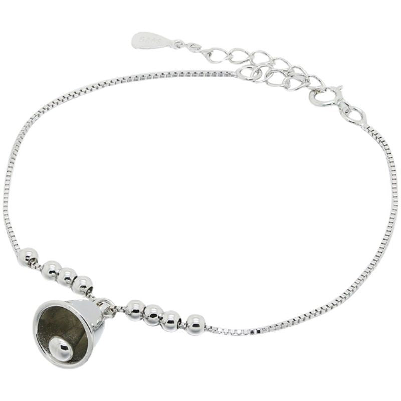 Sterling Bracelet Bell Silver