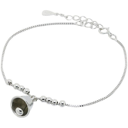Sterling Bracelet Bell Silver