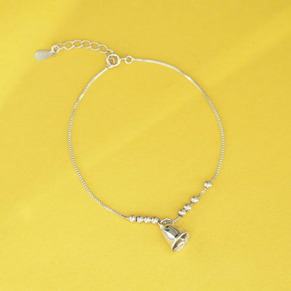 Sterling Bracelet Bell Silver
