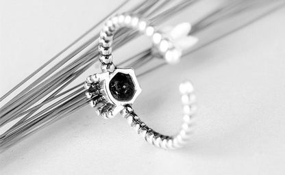 Ring Skull Sterling Open Silver
