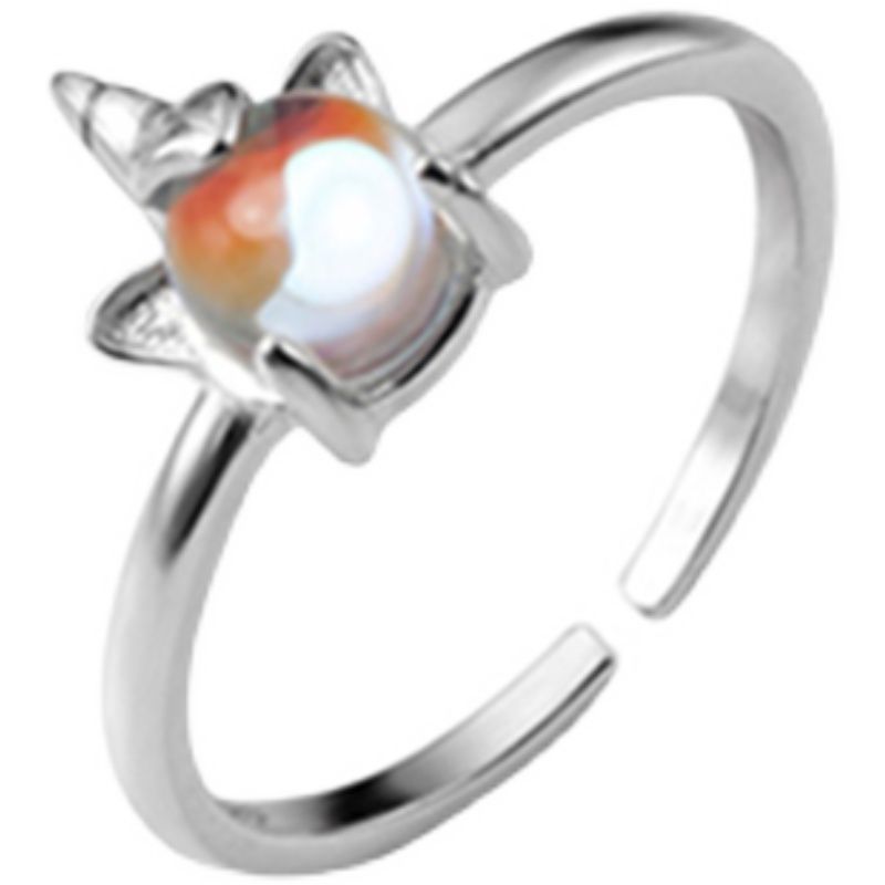 Silver Ring Unicorn Sterling Open