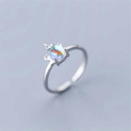 Silver Ring Unicorn Sterling Open