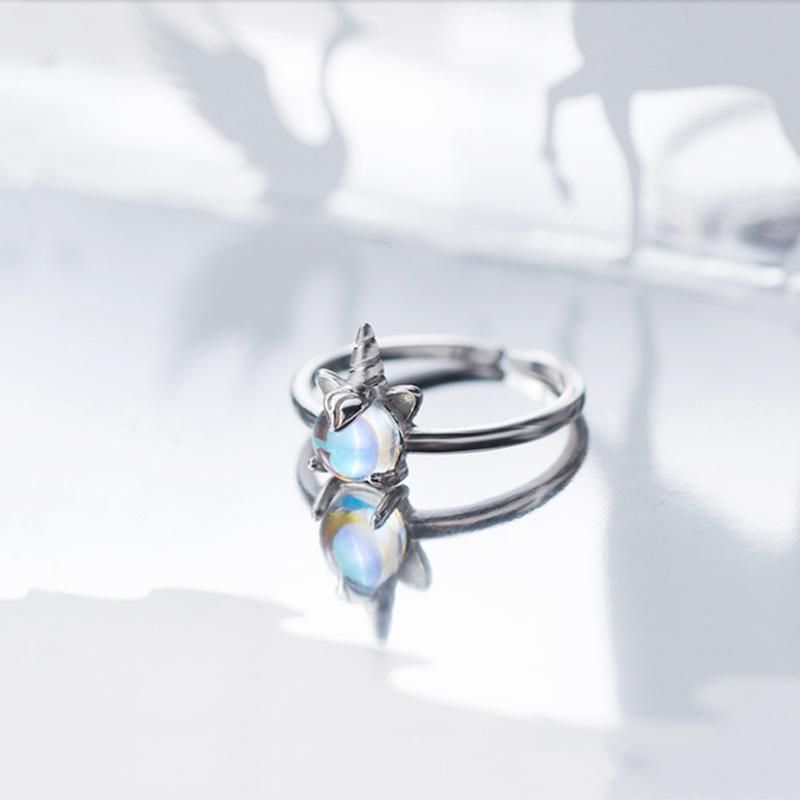 Silver Ring Unicorn Sterling Open