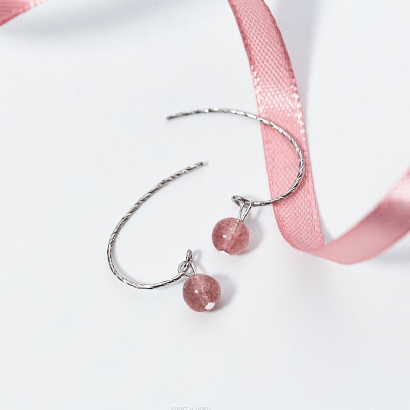 Silver Crystal Earring Sterling Faux Dangle