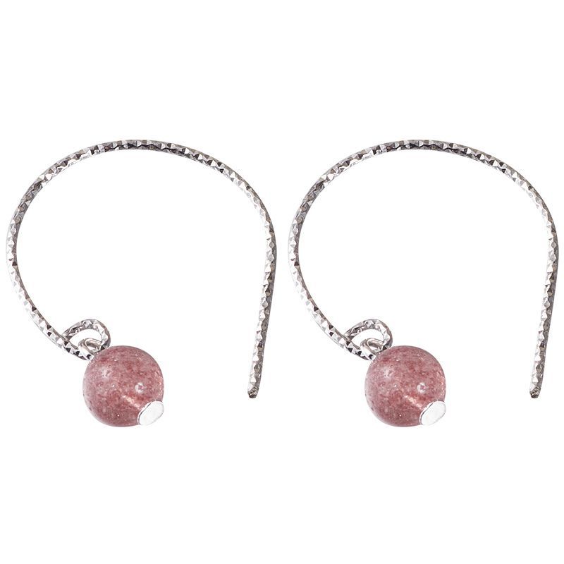 Silver Crystal Earring Sterling Faux Dangle
