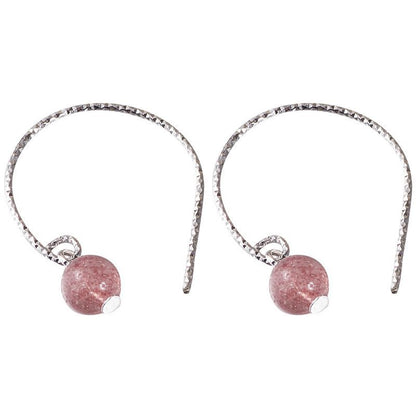 Silver Crystal Earring Sterling Faux Dangle