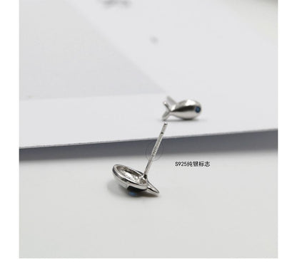 Earring Cat Asymmetrical Stud Fish