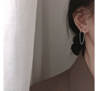 Double Hoop Piercing Earring
