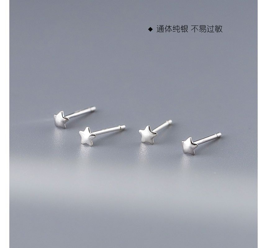 Sterling Stud Silver Star Earring