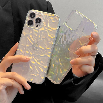 Textured Transparent Case Phone