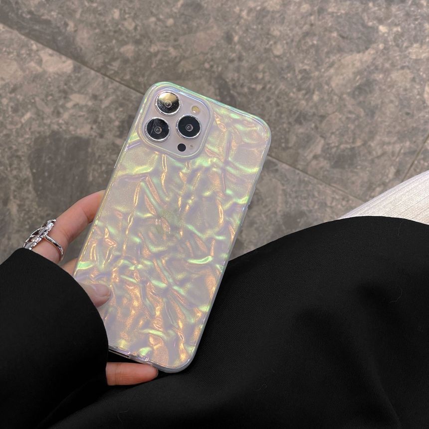 Textured Transparent Case Phone