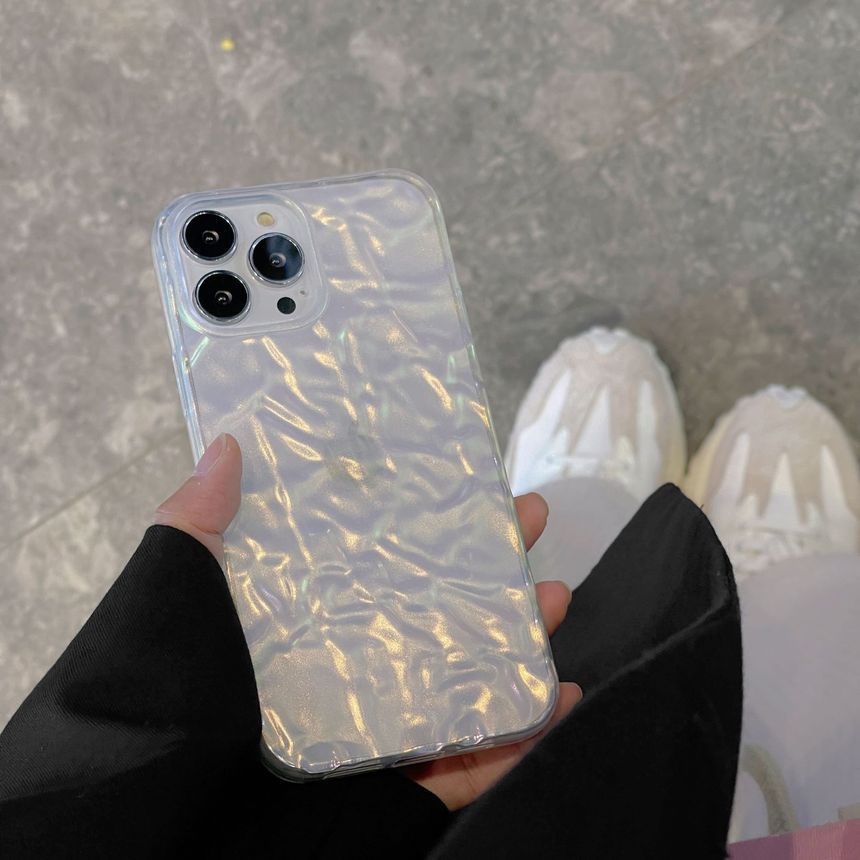 Textured Transparent Case Phone