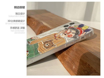 Phone Cartoon Case Transparent