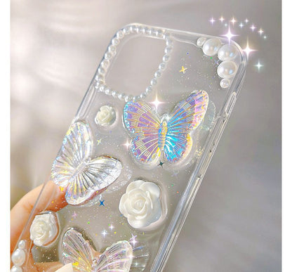 Phone Butterfly Transparent Case