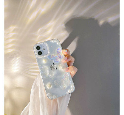 Phone Butterfly Transparent Case