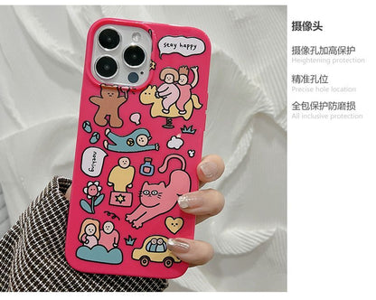Coque de téléphone à motif de dessin animé
