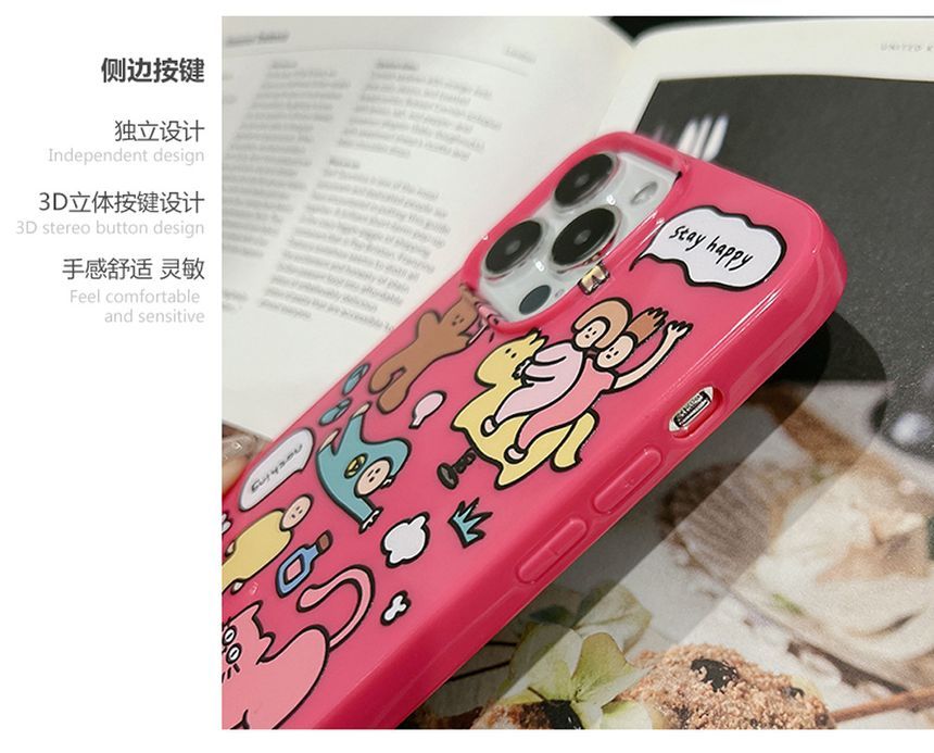 Coque de téléphone à motif de dessin animé