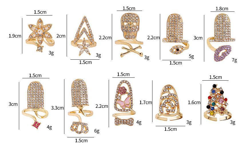 Strassglasur-Nagelring