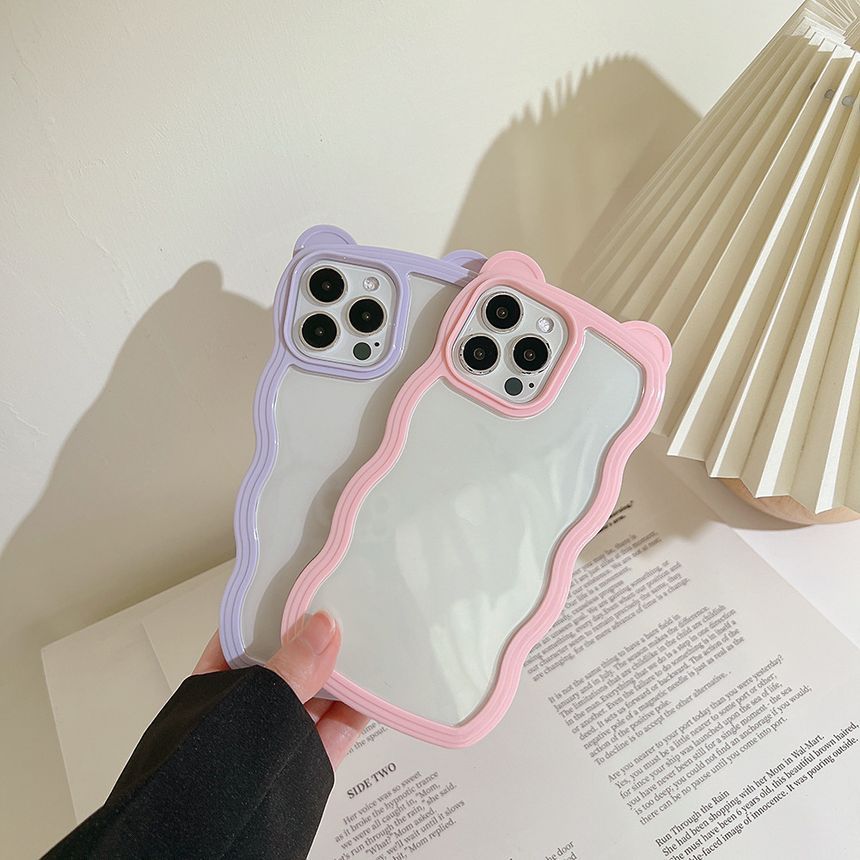 Case Phone Wavy Transparent
