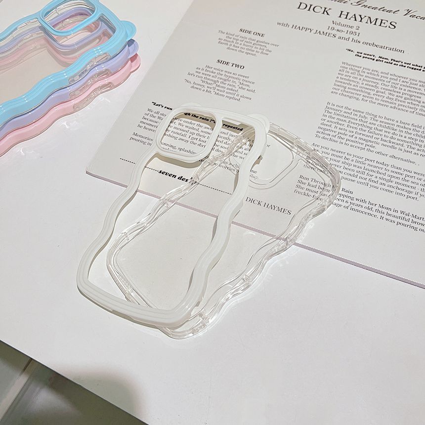 Case Phone Wavy Transparent