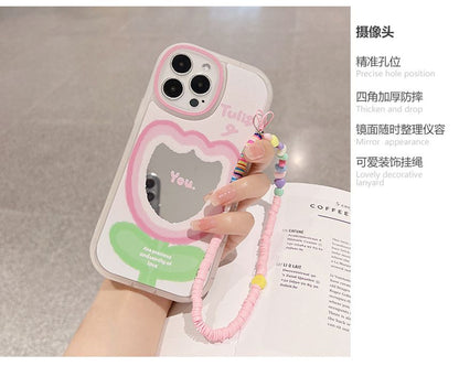 Mirrored Case Phone Tulip