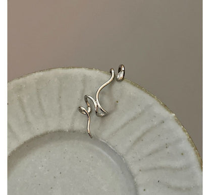 Earring Alloy Cuff Snake
