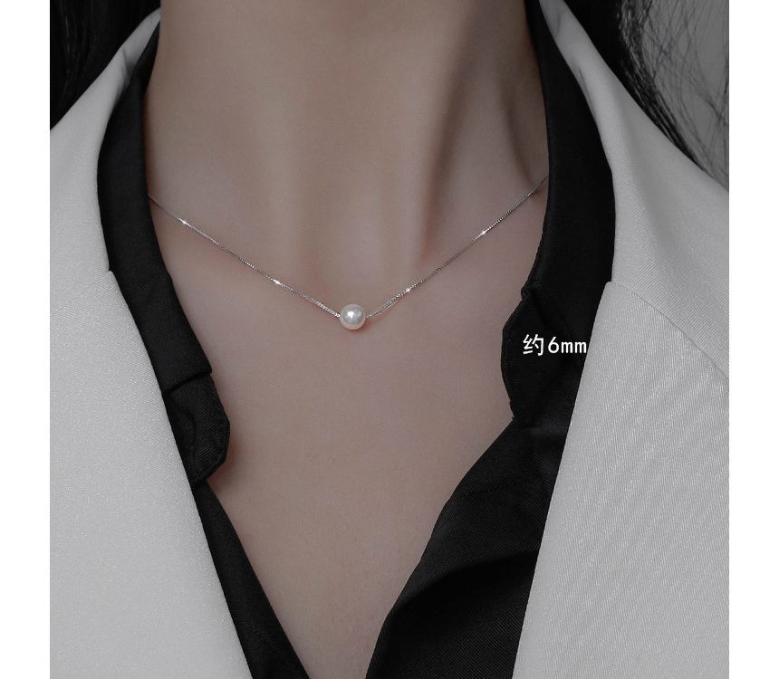 Faux Necklace Pearl