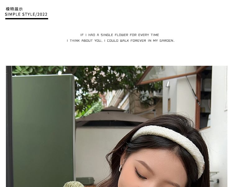 Logo Tweed Headband