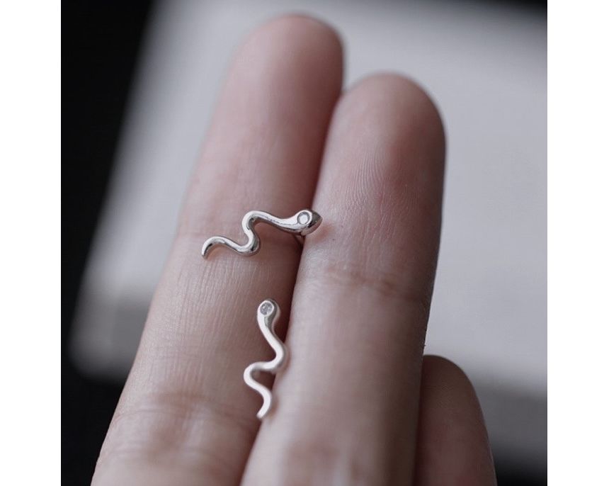 Sterling Snake Earring Silver