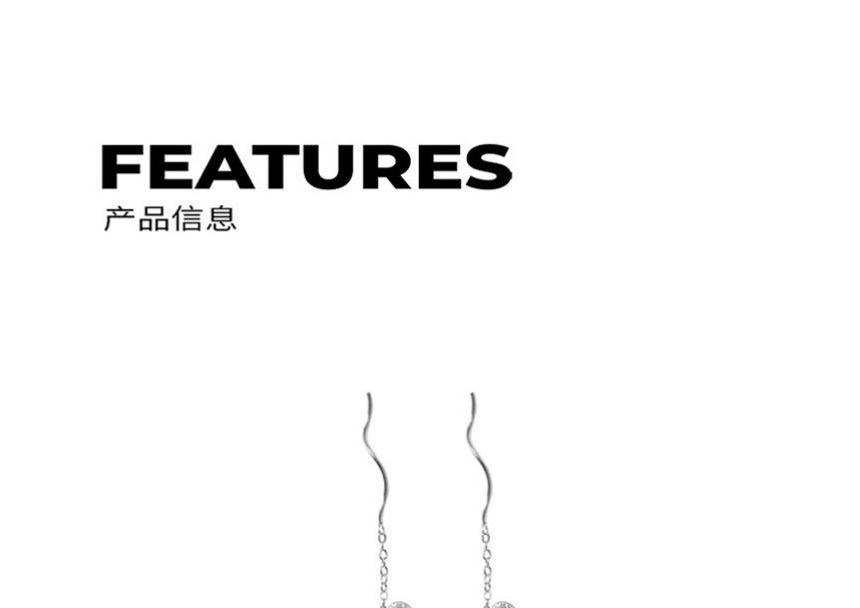 Silver Dangle Sterling Heart Earring