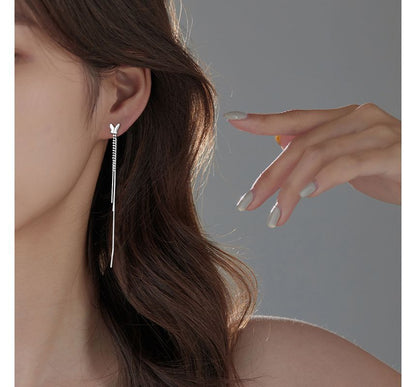 Butterfly Sterling Silver Earring Fringed