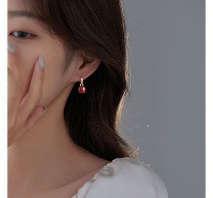 Square Dangle Silver Earring Sterling