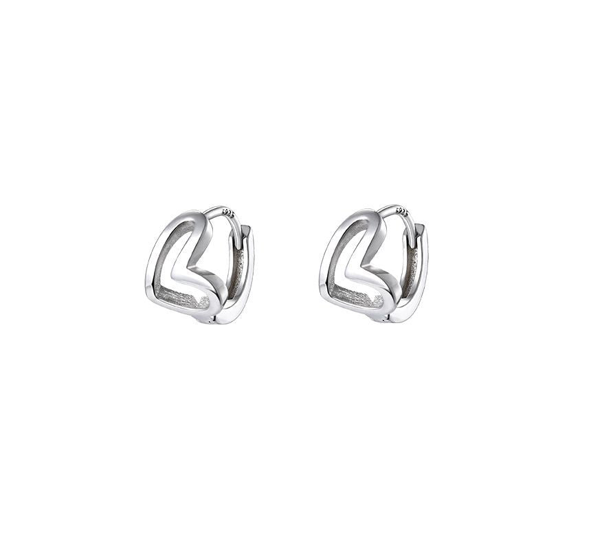 Silver Heart Earring Sterling