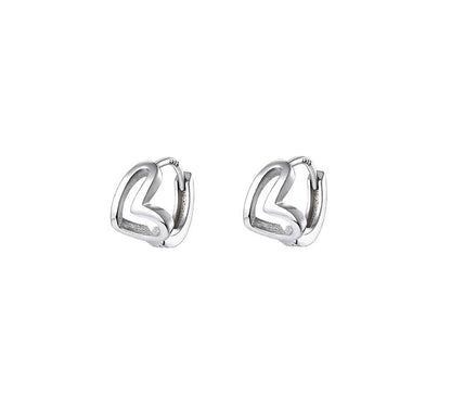 Silver Heart Earring Sterling